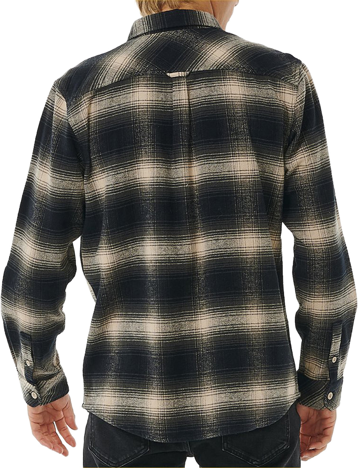 Rip Curl Count Flannel Long Sleeve Shirt in Taupe