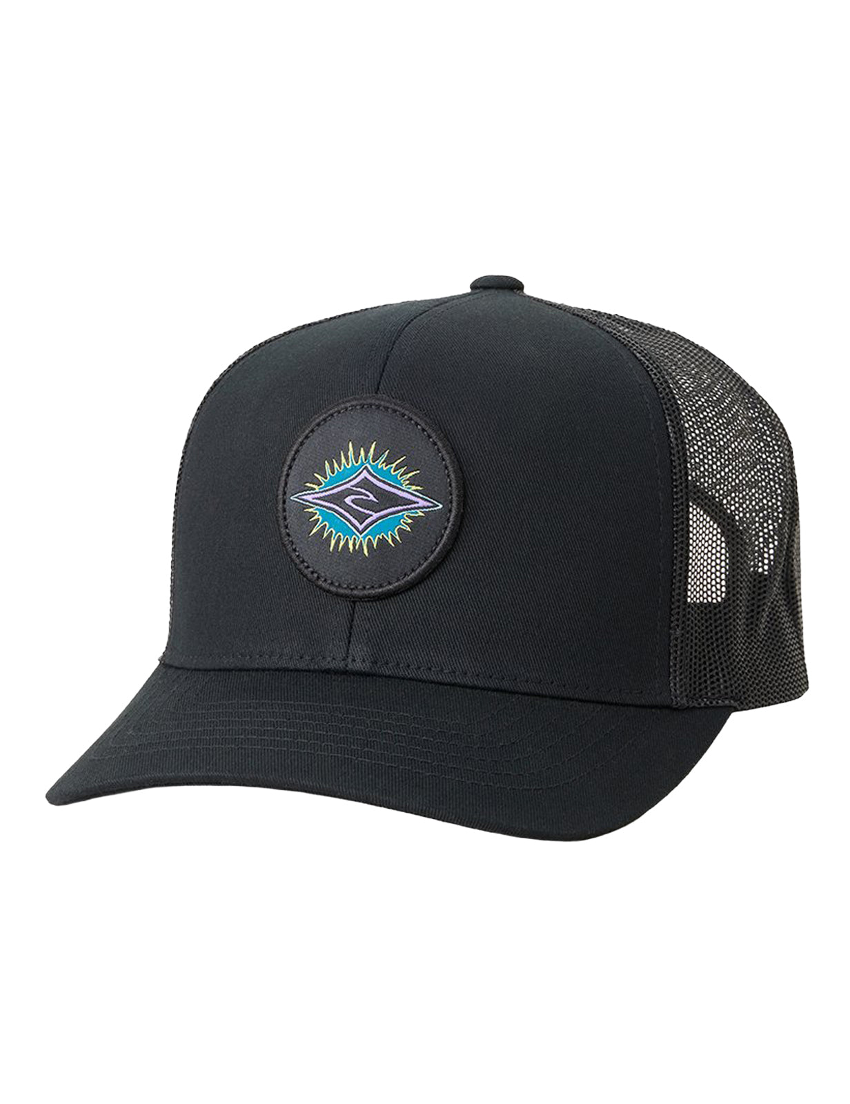 Rip Curl Custom Curve Curved Peak Cap in Black/Purple