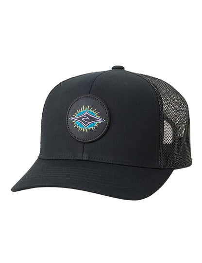Rip Curl Custom Curve Curved Peak Cap in Black/Purple