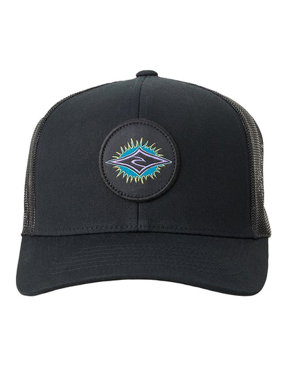Rip Curl Custom Curve Curved Peak Cap in Black/Purple
