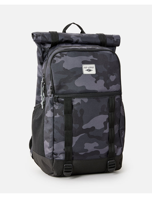 Rip Curl Dawn Patrol 30L Camo Backpack in Black/Grey