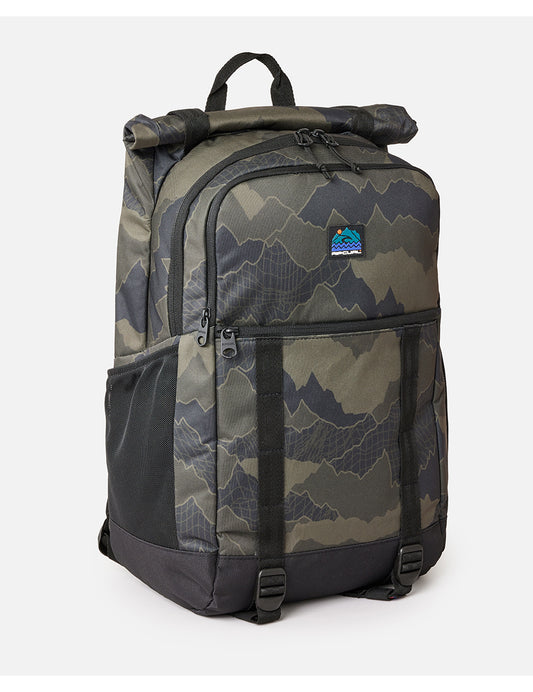 Rip Curl Dawn Patrol 30L Search Backpack in Black/Olive