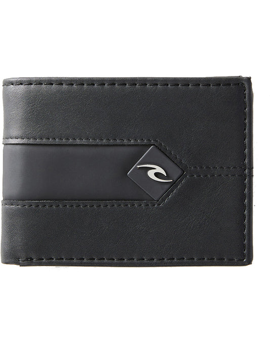 Rip Curl Direction Pu All Day Faux Leather Wallet in Black