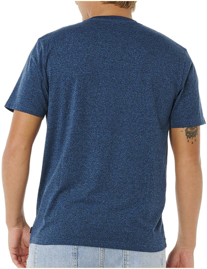 Rip Curl Easy Embroidered Short Sleeve T-Shirt in Navy Marle