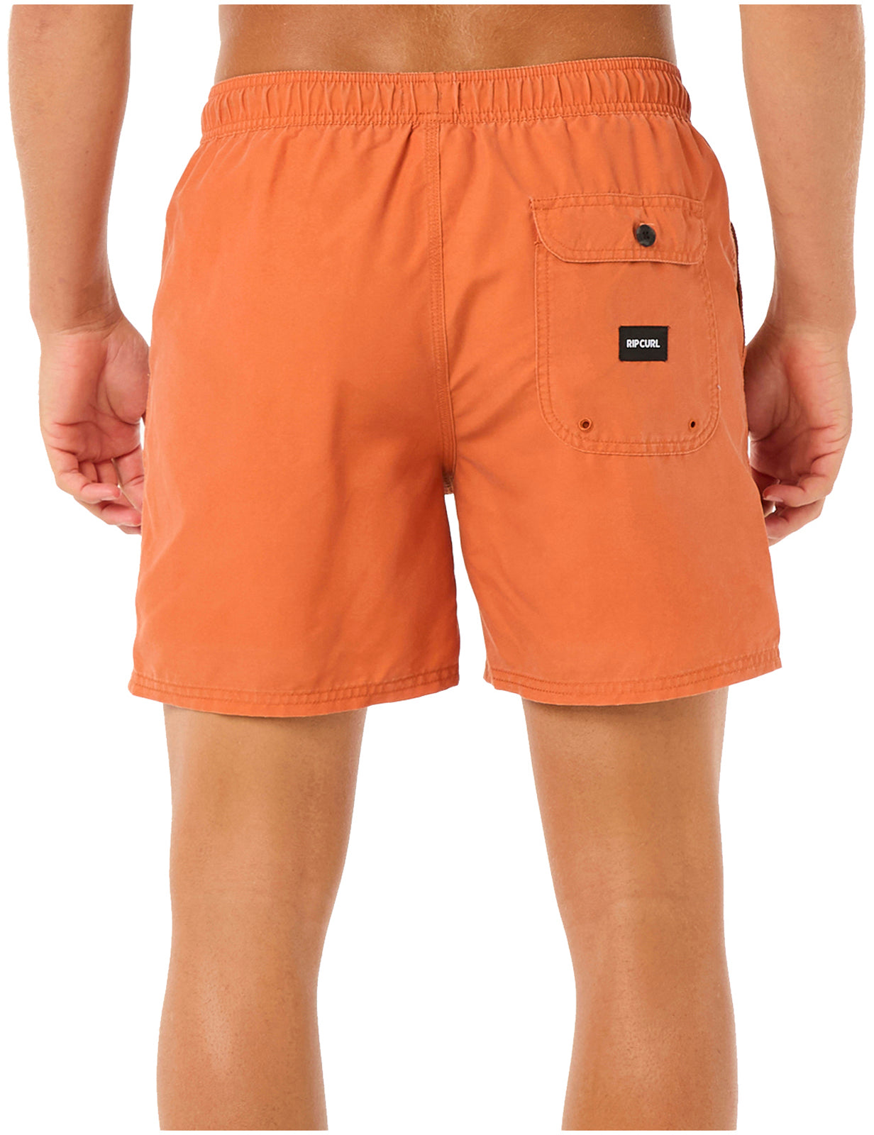 Rip Curl Easy Living Volley Elasticated Boardshorts in Burnt Orange