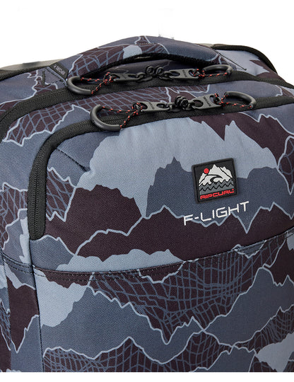 Rip Curl F-Light Cabin 30L Search Camo Hand Luggage in Black/Grey