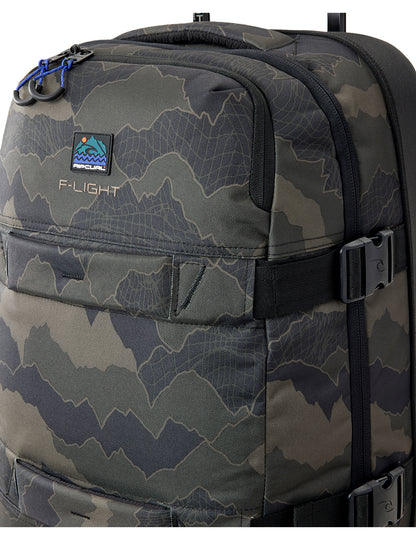 Rip Curl F-Light Transit 45L Icons Hand Luggage in Black/Olive