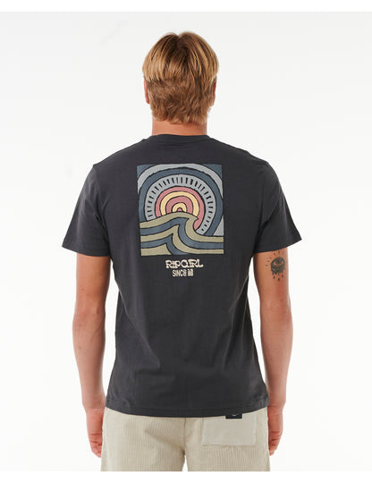 Rip Curl Hazey Short Sleeve T-Shirt in Washed Black