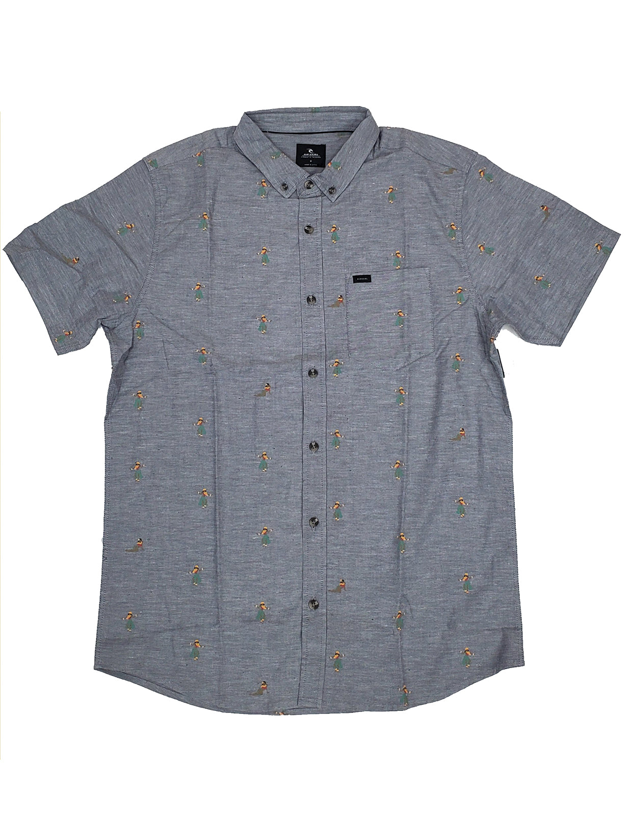 Rip Curl Hula Breach Short Sleeve Shirt in Dark Navy