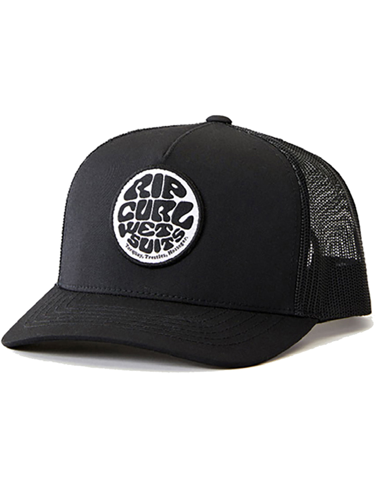 Rip Curl Icons Eco Curved Peak Cap in Black/White