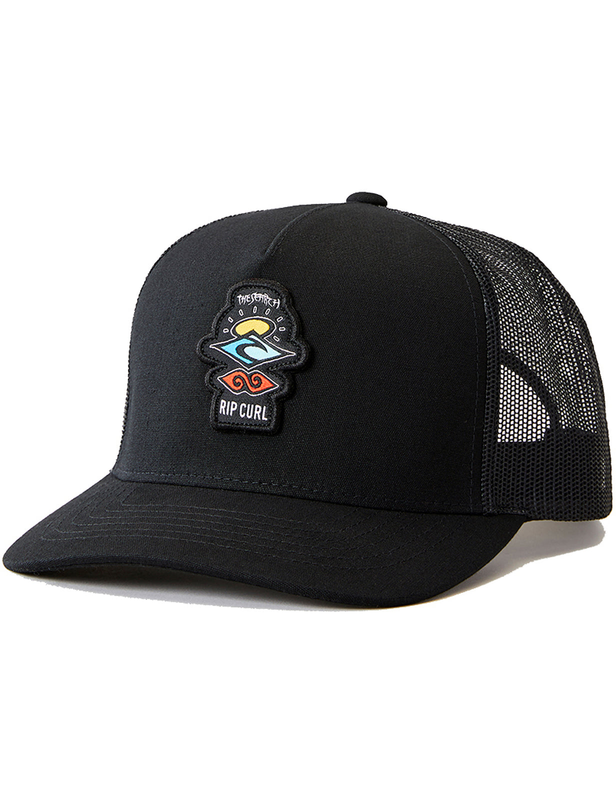 Rip Curl Icons Eco Curved Peak Cap in Black/Red