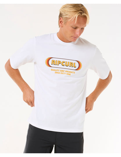 Rip Curl Icons Of Surf UPF Short Sleeve Surf Tee in White