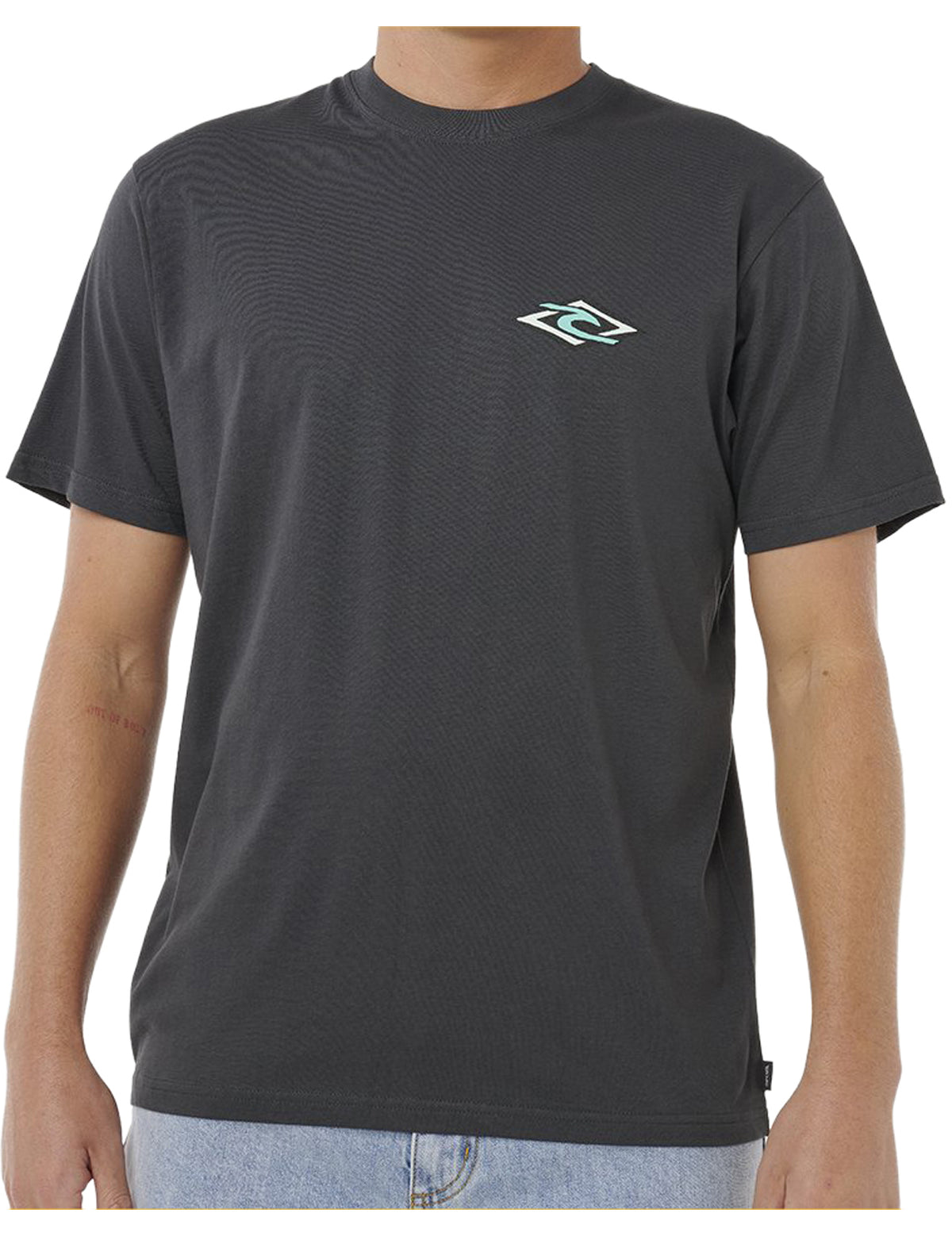 Rip Curl Legacy Short Sleeve T-Shirt in Washed Black