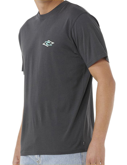 Rip Curl Legacy Short Sleeve T-Shirt in Washed Black