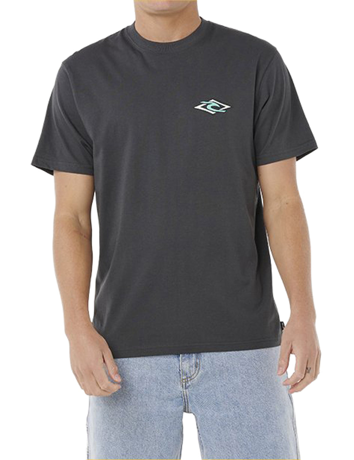 Rip Curl Legacy Short Sleeve T-Shirt in Washed Black