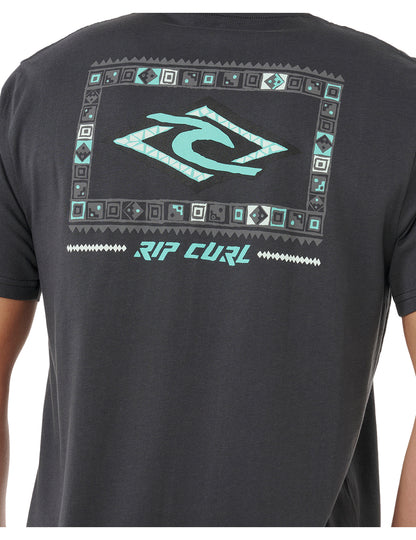 Rip Curl Legacy Short Sleeve T-Shirt in Washed Black