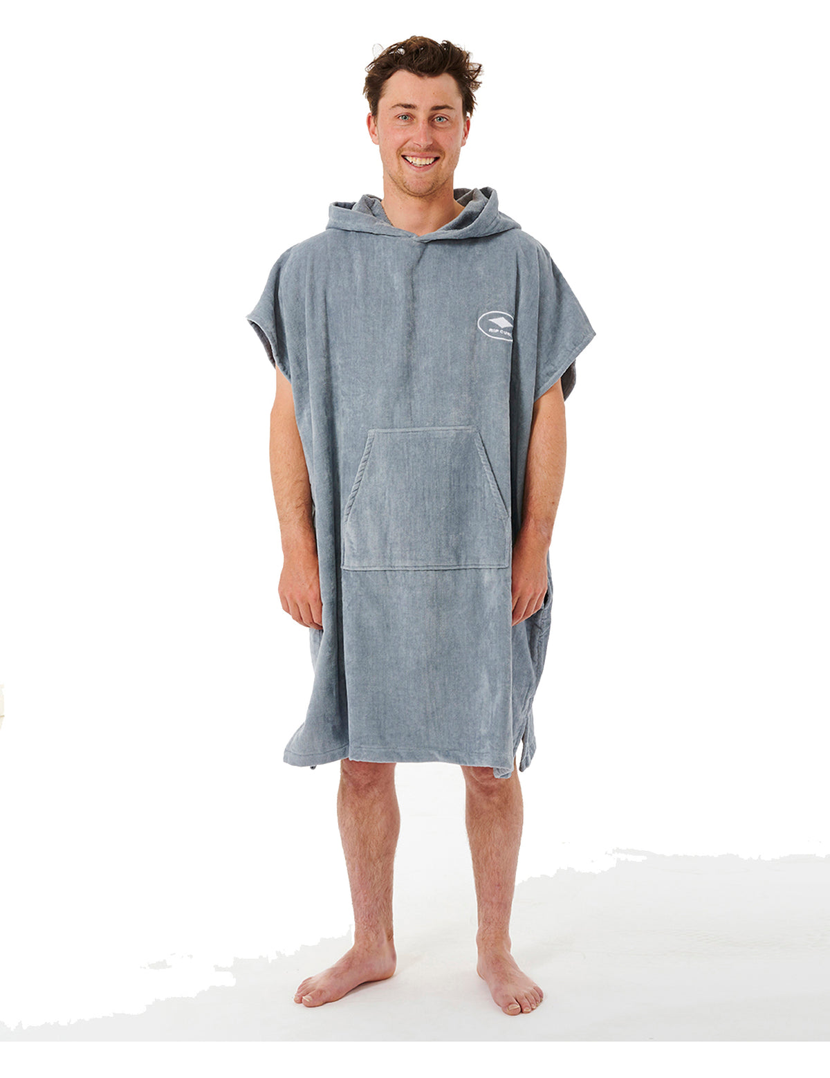 Rip Curl Logo Hooded Changing Robe in Blue