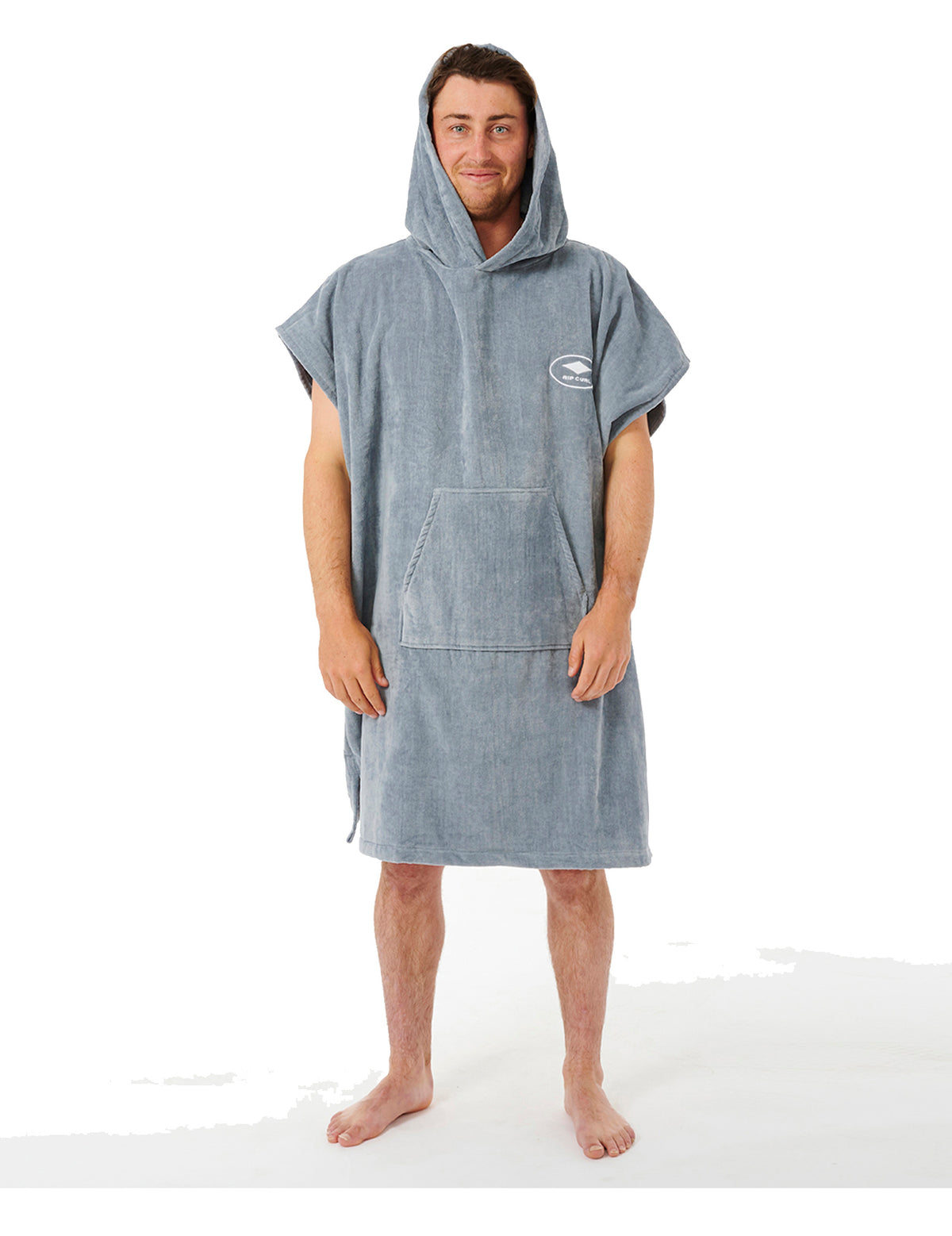 Rip Curl Logo Hooded Changing Robe in Blue