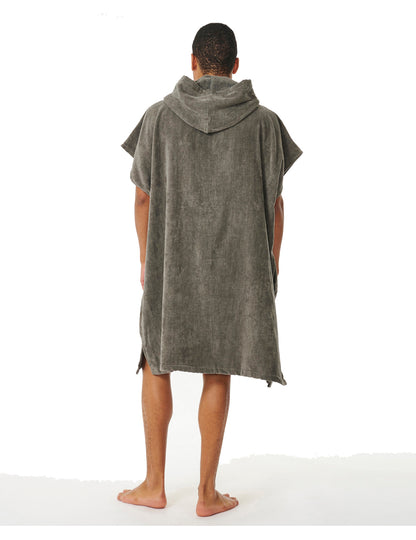 Rip Curl Logo Hooded Changing Robe in Grey