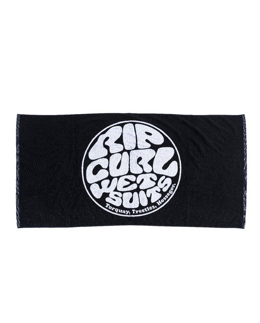 Rip Curl Logos Beach Towel in Black