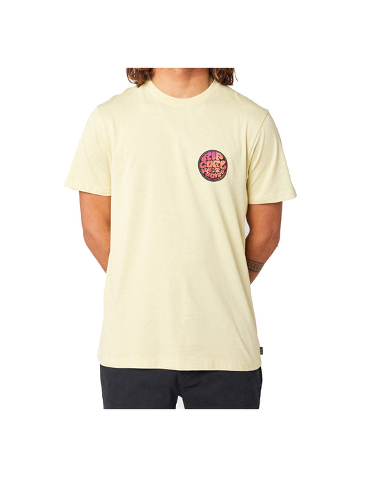 Rip Curl Passage Short Sleeve T-Shirt in Vintage Yellow