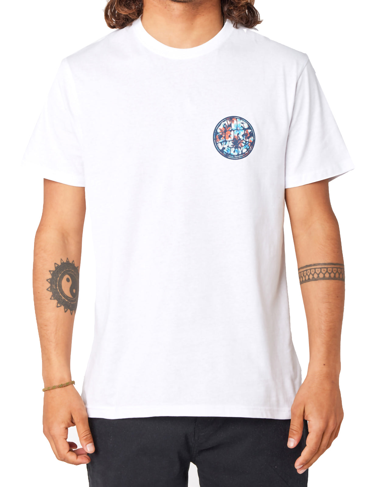 T-shirt à manches courtes Rip Curl Passage en blanc