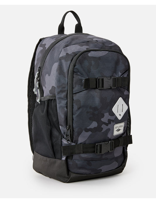 Rip Curl Posse Mid 22L Camo Backpack in Black/Grey