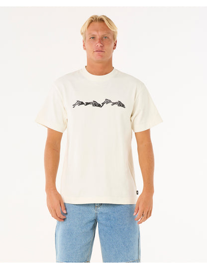 Rip Curl Raw Energy Dolphin Short Sleeve T-Shirt in Bone