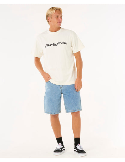 Rip Curl Raw Energy Dolphin Short Sleeve T-Shirt in Bone