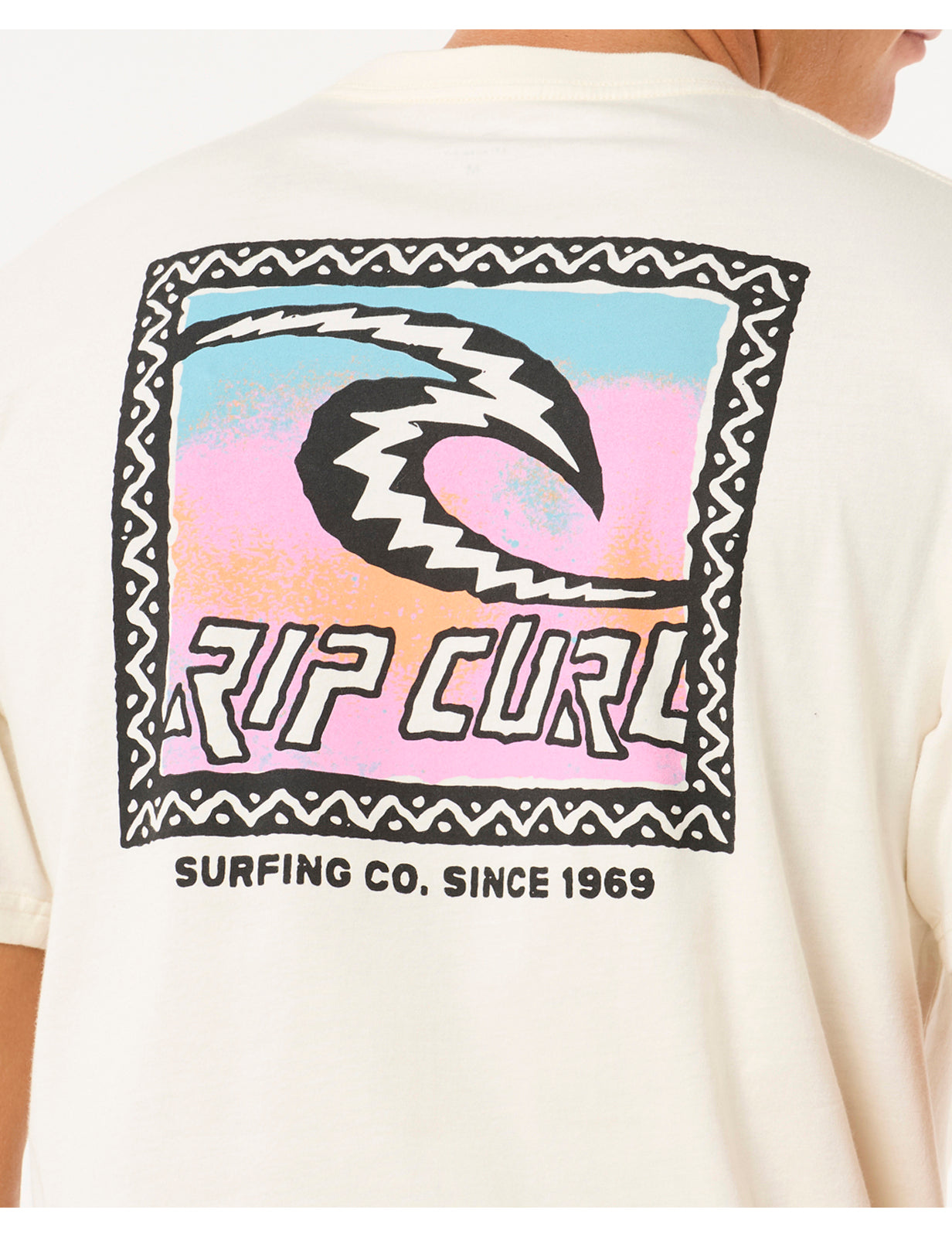 Rip Curl Raw Energy Trad Short Sleeve T-Shirt in Bone