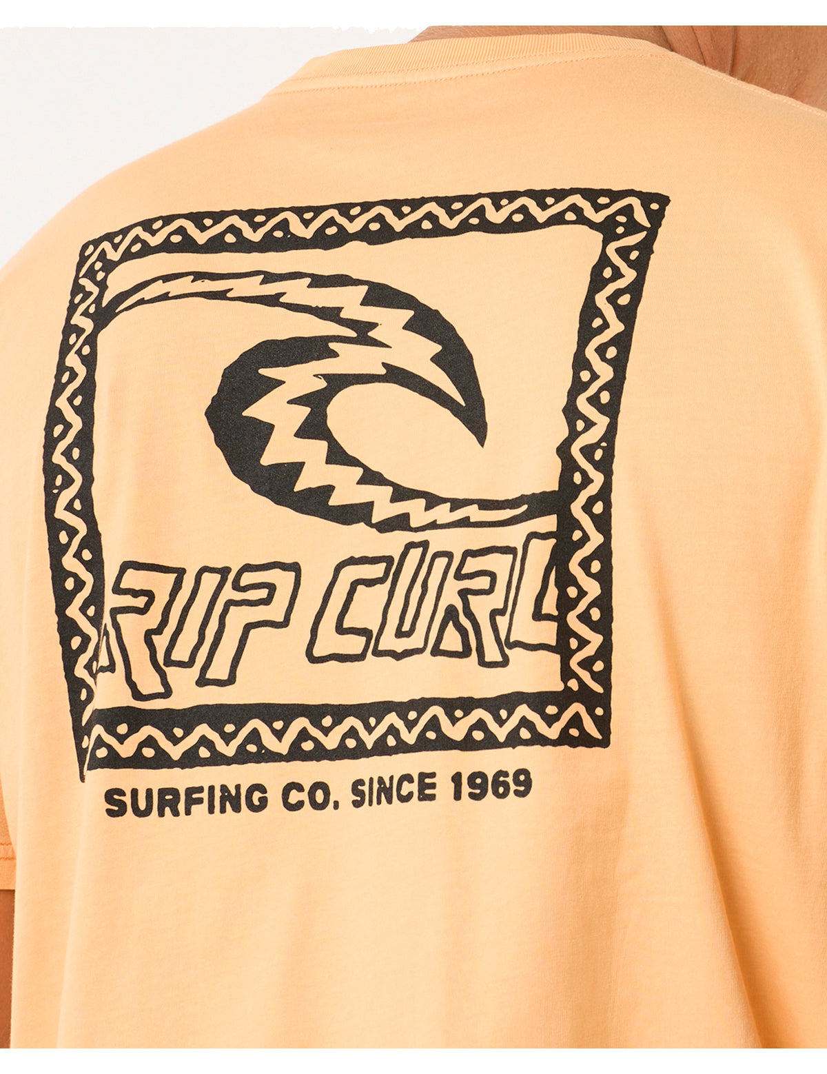 Rip Curl Raw Energy Trad Short Sleeve T-Shirt in Mandarin Zest