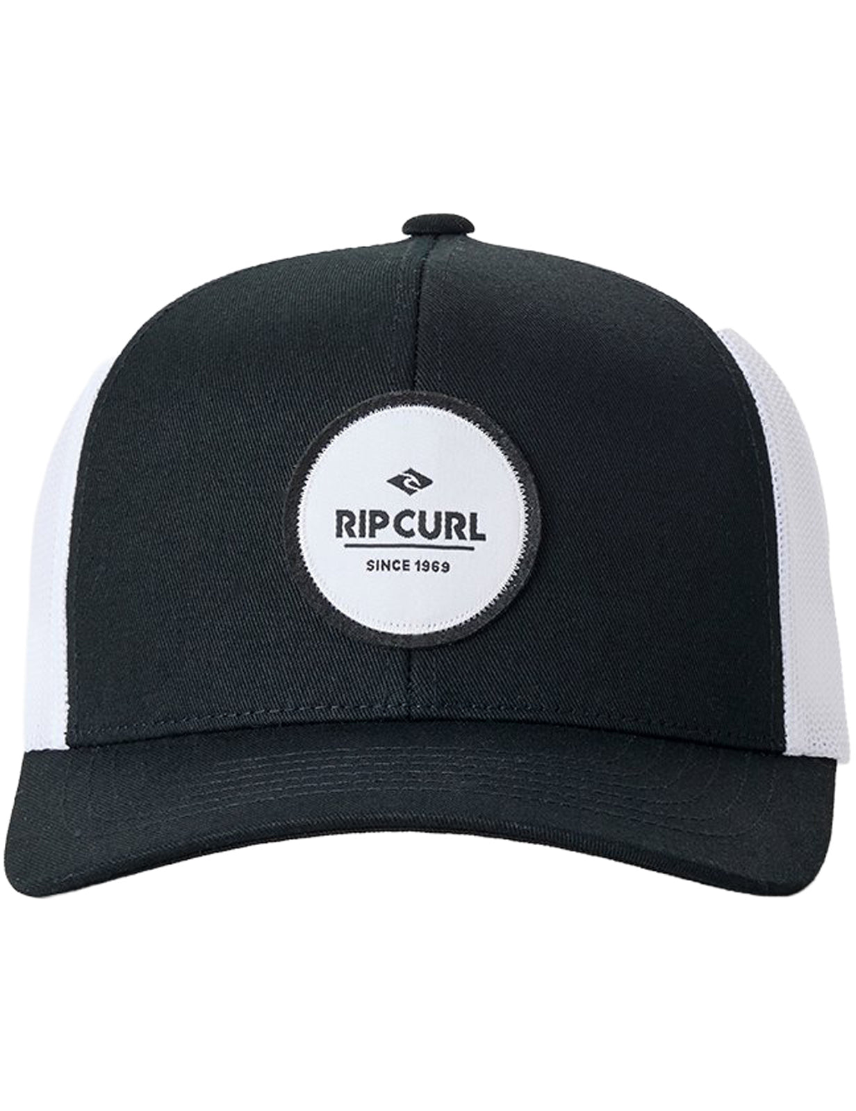 Rip Curl Routine Curve Curved Peak Cap in Black/White