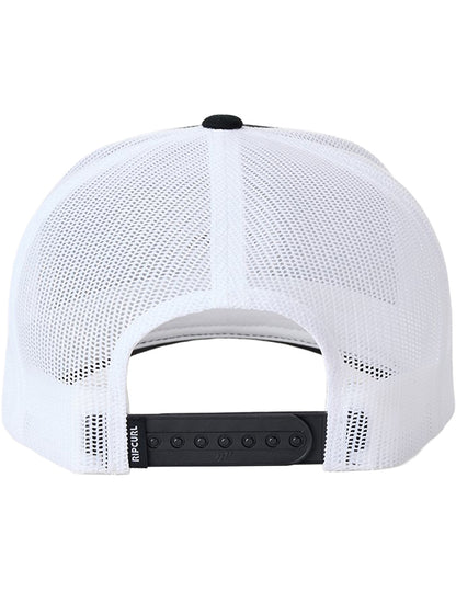 Rip Curl Routine Curve Curved Peak Cap in Black/White