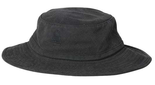 Rip Curl Search Canvas Wide Brim Bucket Hat in Black
