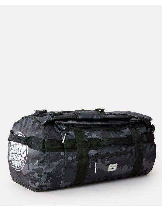 Rip Curl Search Duffle 45L Camo Holdall in Black/Grey