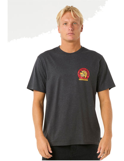 Rip Curl Shaper Address Short Sleeve T-Shirt in Washed Black