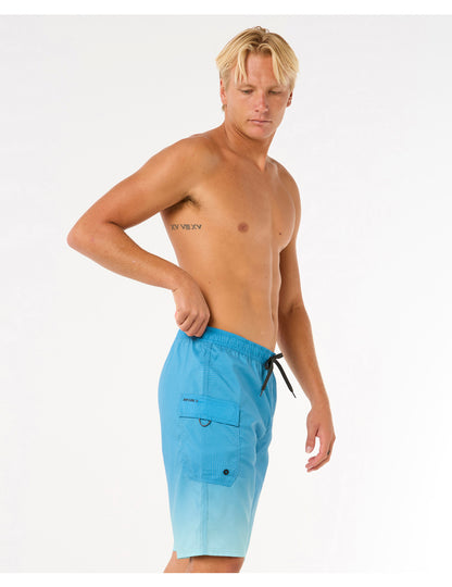 Rip Curl Shock Easy Fit Elasticated Boardshorts in Blue Lagoon