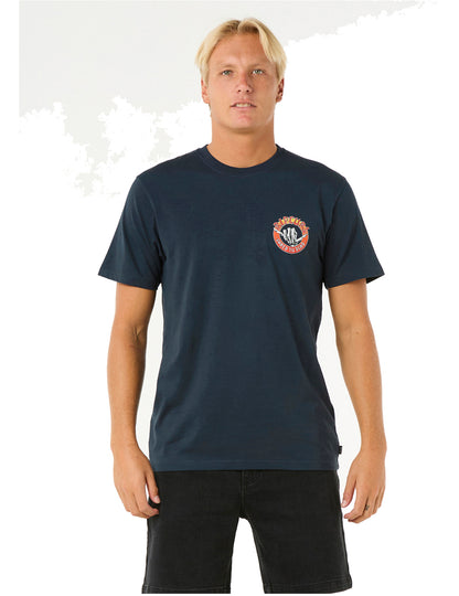 Rip Curl Shred Til Short Sleeve T-Shirt in Dark Navy