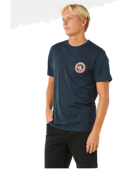 Rip Curl Shred Til Short Sleeve T-Shirt in Dark Navy