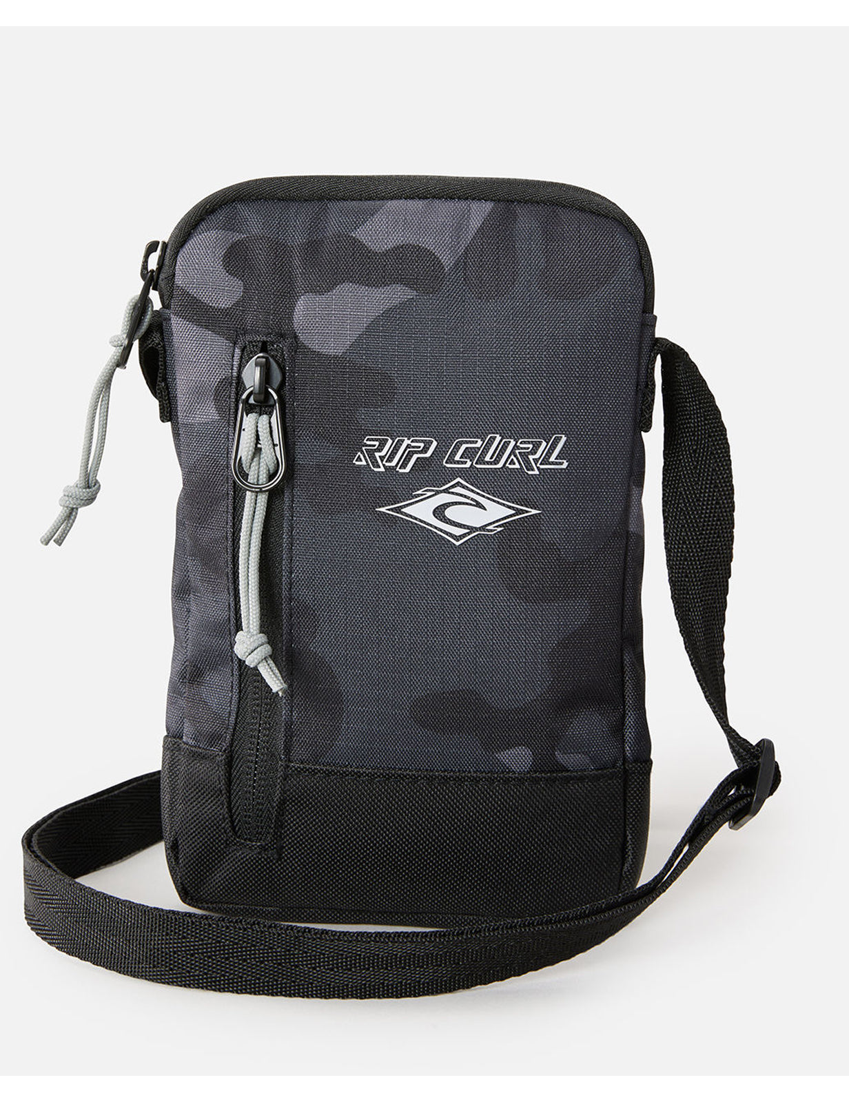 Rip Curl Slim Pouch Camo Cross Body Bag in Black/Grey