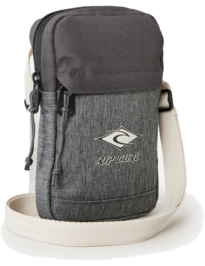 Rip Curl Slim Pouch Classic Surf Cross Body Bag in Grey Heather