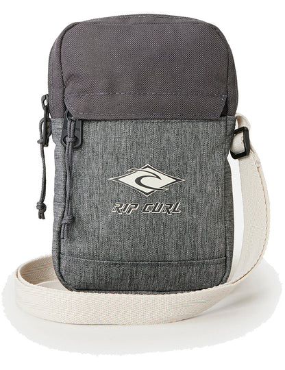 Rip Curl Slim Pouch Classic Surf Cross Body Bag in Grey Heather