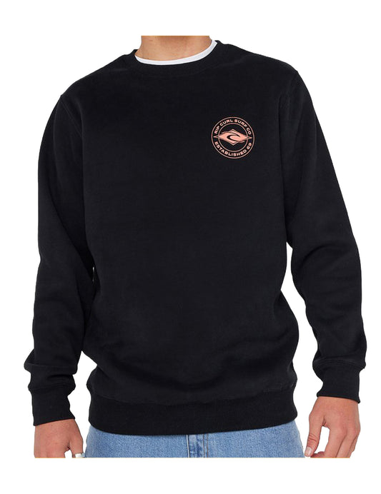 Rip Curl Staple Crew Sweatshirt in Black