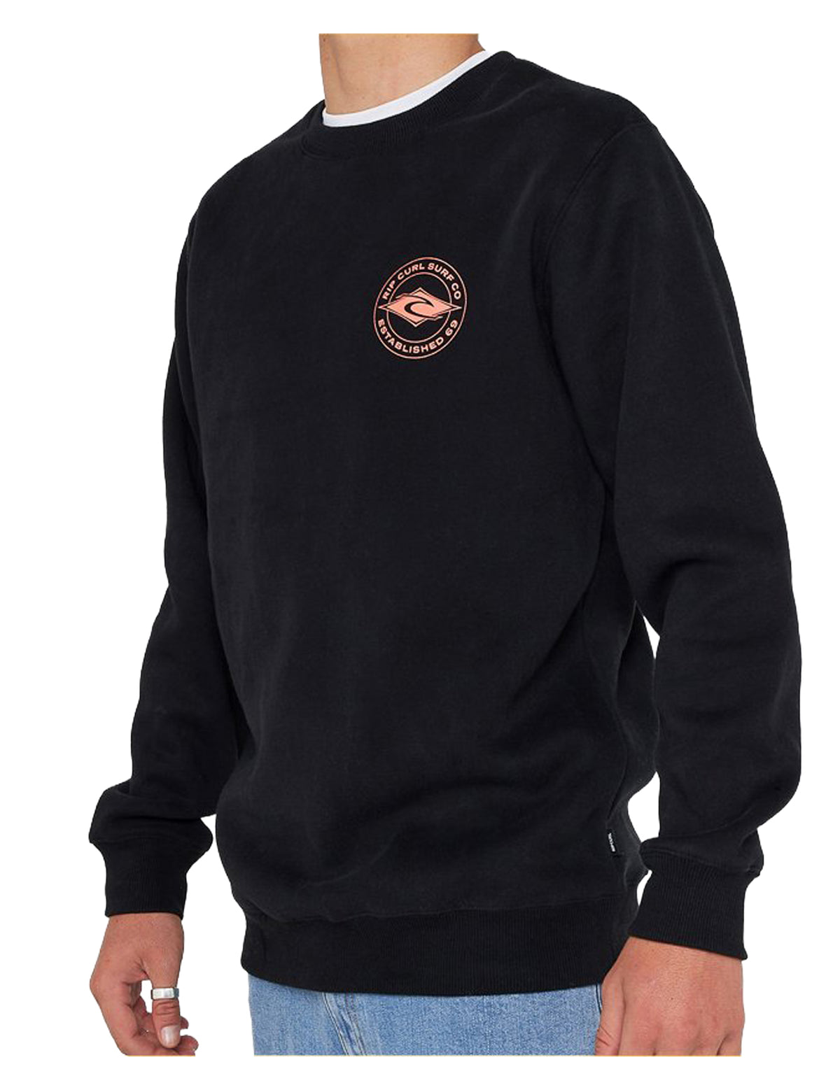 Rip Curl Staple Crew Sweatshirt in Black