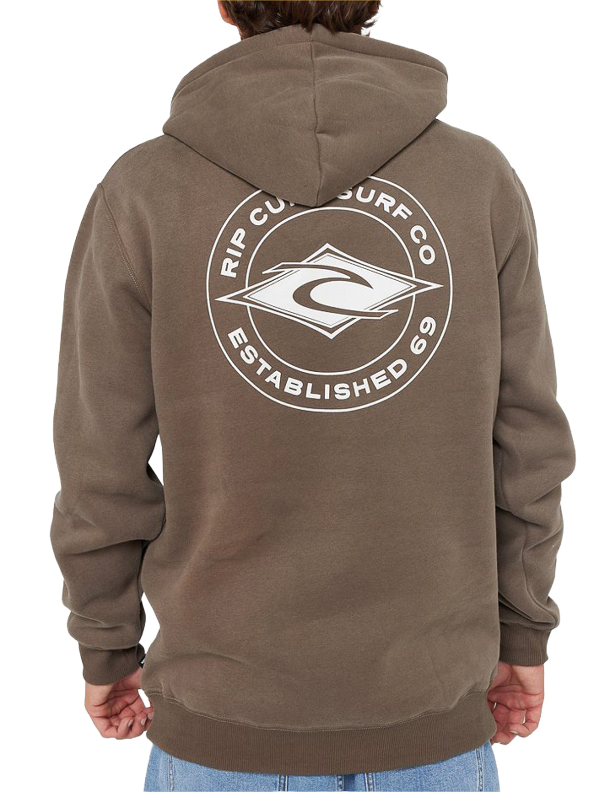 Rip Curl Staple Pullover Hoody in Rock