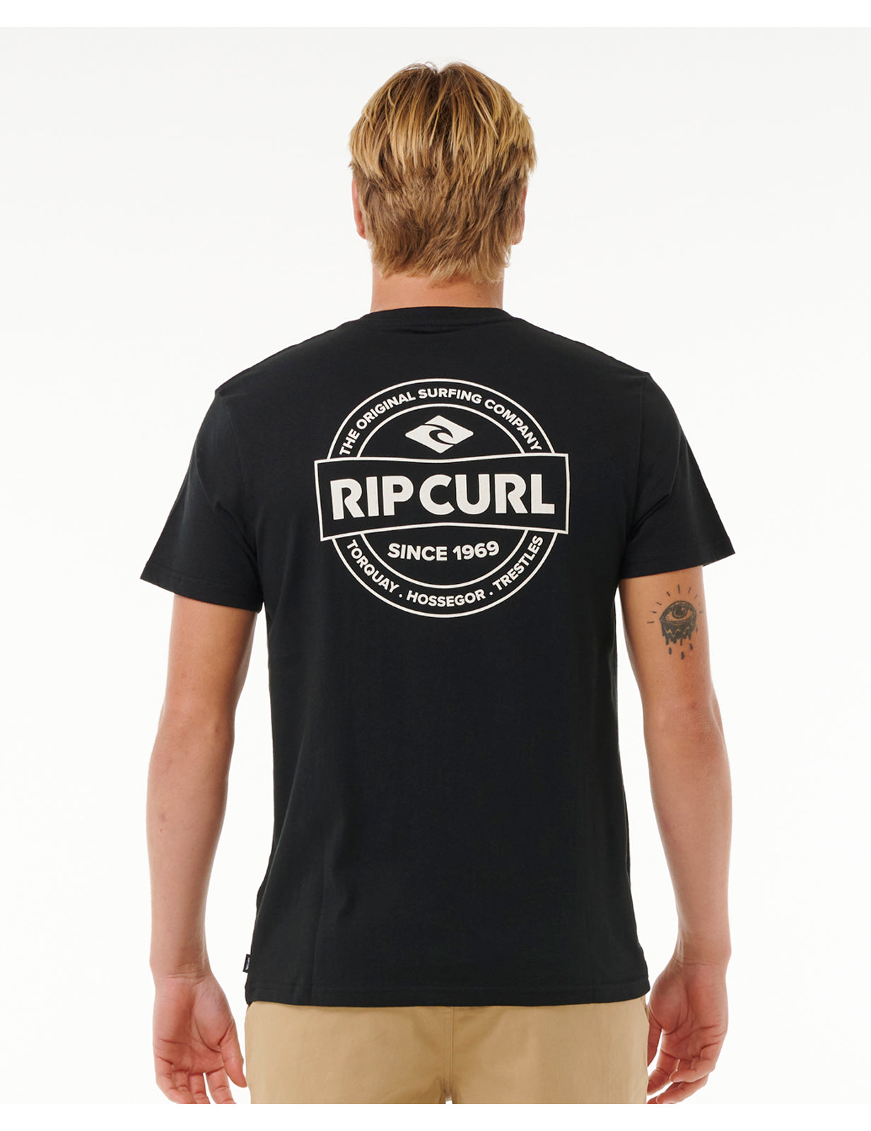 Rip Curl Staple Short Sleeve T-Shirt in Black