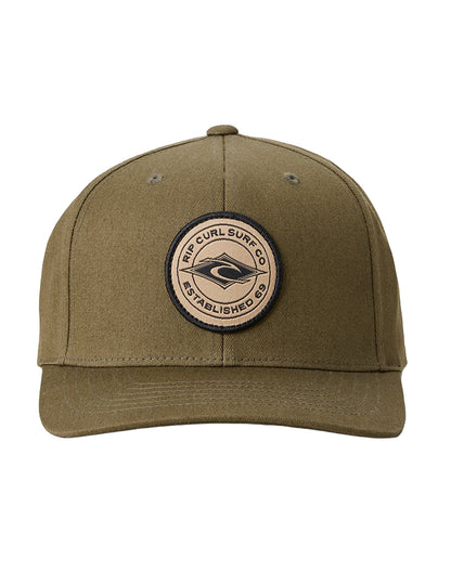 Rip Curl Stapler Curved Peak Cap in Rock