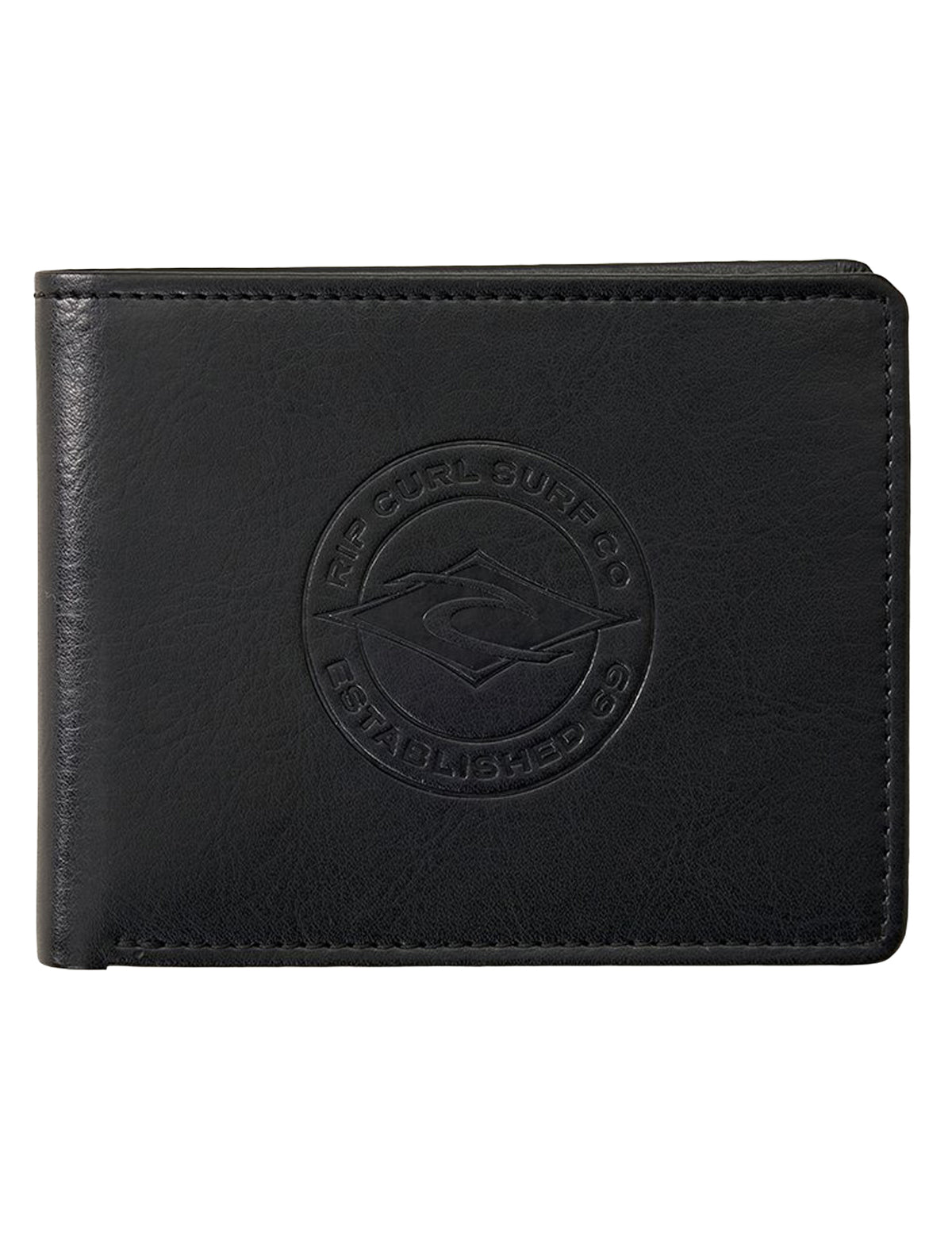 Rip Curl Stapler PU All Day Faux Leather Wallet in Black
