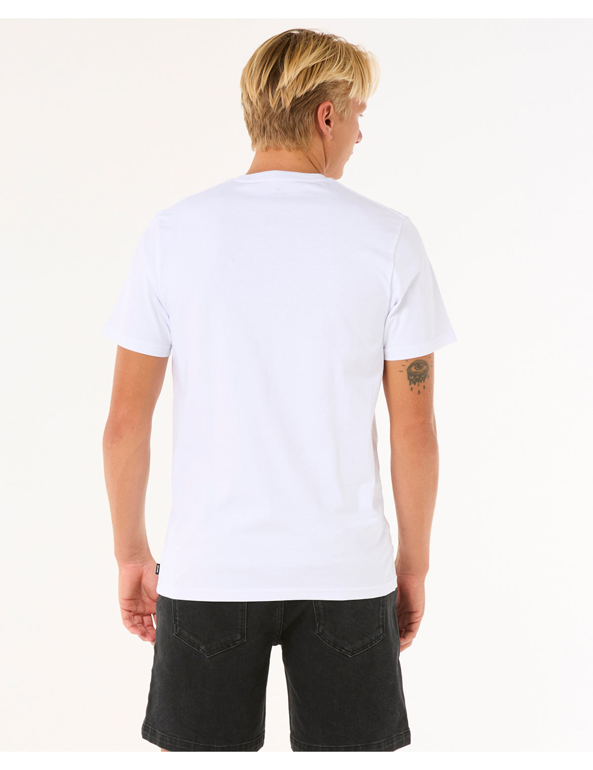 Rip Curl Surf Paradise Badge Short Sleeve T-Shirt in White