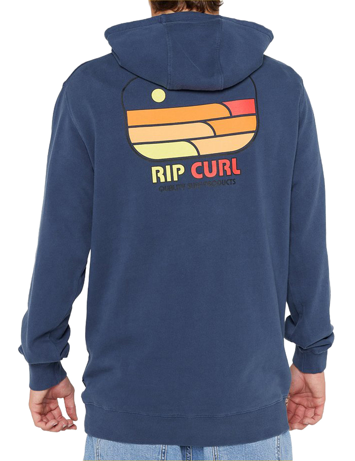 Rip Curl Surf Revival Line Up Pullover Hoody in Light Navy